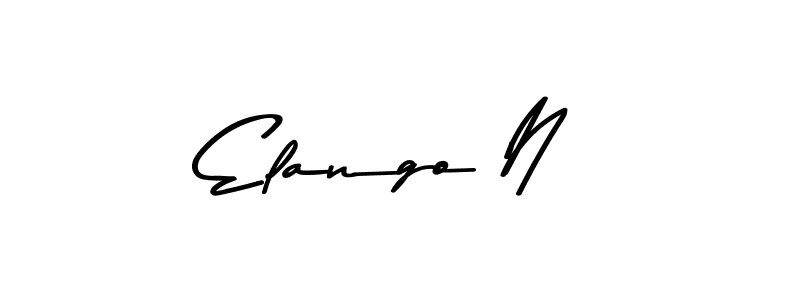 Use a signature maker to create a handwritten signature online. With this signature software, you can design (Asem Kandis PERSONAL USE) your own signature for name Elango N. Elango N signature style 9 images and pictures png