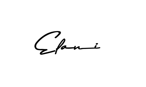How to make Elani signature? Asem Kandis PERSONAL USE is a professional autograph style. Create handwritten signature for Elani name. Elani signature style 9 images and pictures png