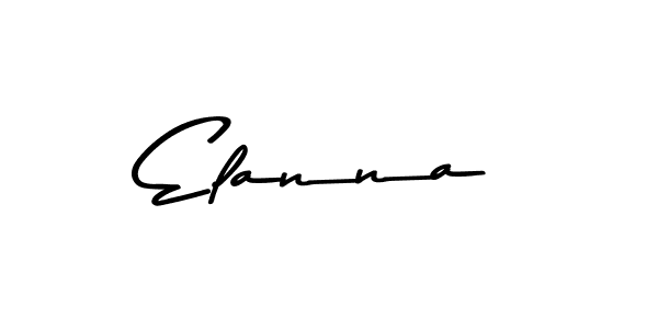 Use a signature maker to create a handwritten signature online. With this signature software, you can design (Asem Kandis PERSONAL USE) your own signature for name Elanna. Elanna signature style 9 images and pictures png