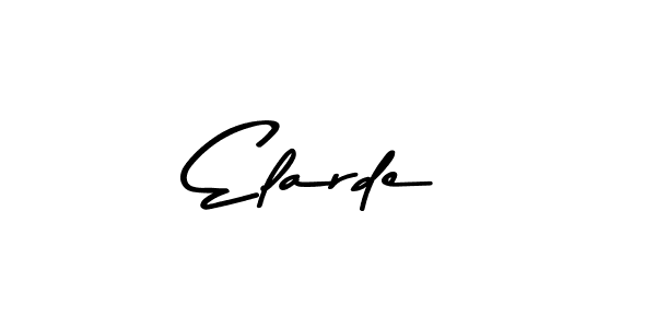 Create a beautiful signature design for name Elarde. With this signature (Asem Kandis PERSONAL USE) fonts, you can make a handwritten signature for free. Elarde signature style 9 images and pictures png