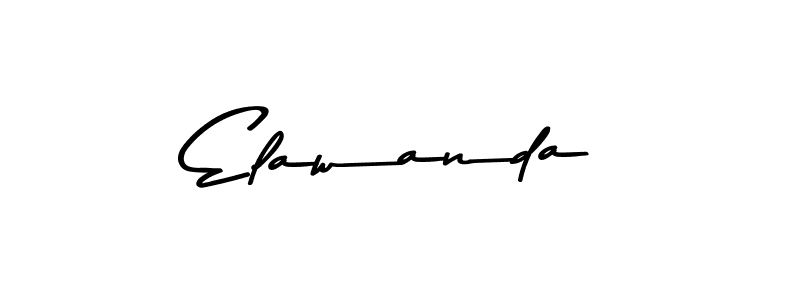 Make a beautiful signature design for name Elawanda. With this signature (Asem Kandis PERSONAL USE) style, you can create a handwritten signature for free. Elawanda signature style 9 images and pictures png