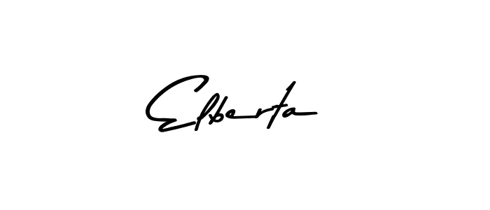 You should practise on your own different ways (Asem Kandis PERSONAL USE) to write your name (Elberta) in signature. don't let someone else do it for you. Elberta signature style 9 images and pictures png