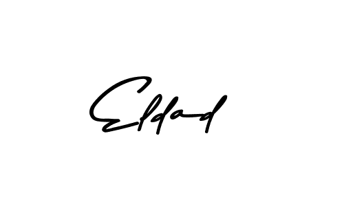 Design your own signature with our free online signature maker. With this signature software, you can create a handwritten (Asem Kandis PERSONAL USE) signature for name Eldad. Eldad signature style 9 images and pictures png