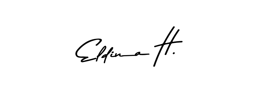 Check out images of Autograph of Eldina H. name. Actor Eldina H. Signature Style. Asem Kandis PERSONAL USE is a professional sign style online. Eldina H. signature style 9 images and pictures png