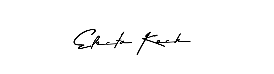 Design your own signature with our free online signature maker. With this signature software, you can create a handwritten (Asem Kandis PERSONAL USE) signature for name Electa Koch. Electa Koch signature style 9 images and pictures png