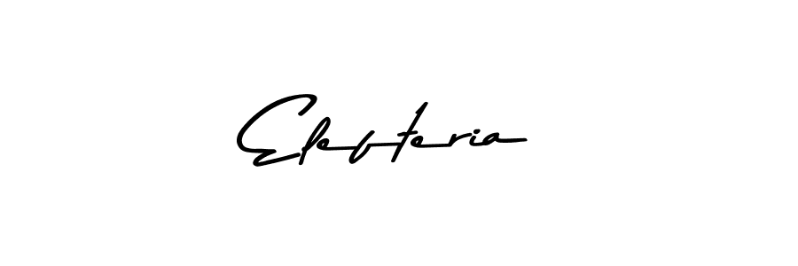 Create a beautiful signature design for name Elefteria. With this signature (Asem Kandis PERSONAL USE) fonts, you can make a handwritten signature for free. Elefteria signature style 9 images and pictures png