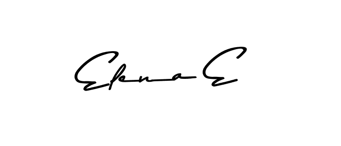 Design your own signature with our free online signature maker. With this signature software, you can create a handwritten (Asem Kandis PERSONAL USE) signature for name Elena E. Elena E signature style 9 images and pictures png