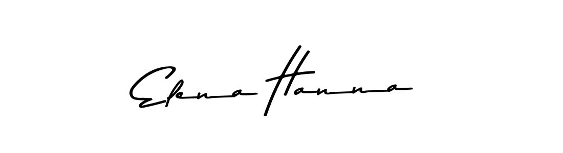 Elena Hanna stylish signature style. Best Handwritten Sign (Asem Kandis PERSONAL USE) for my name. Handwritten Signature Collection Ideas for my name Elena Hanna. Elena Hanna signature style 9 images and pictures png