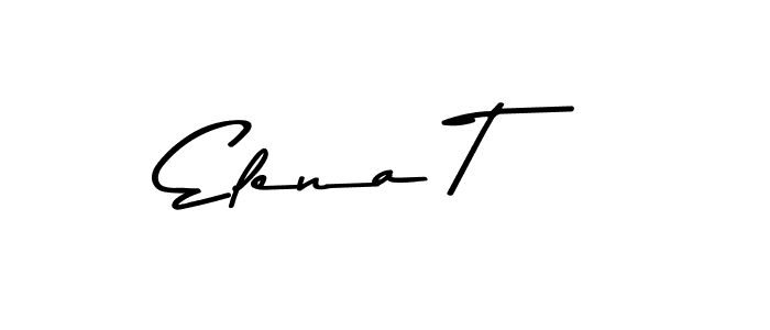 The best way (Asem Kandis PERSONAL USE) to make a short signature is to pick only two or three words in your name. The name Elena T include a total of six letters. For converting this name. Elena T signature style 9 images and pictures png