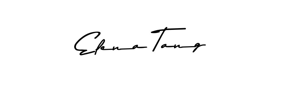How to make Elena Tang name signature. Use Asem Kandis PERSONAL USE style for creating short signs online. This is the latest handwritten sign. Elena Tang signature style 9 images and pictures png