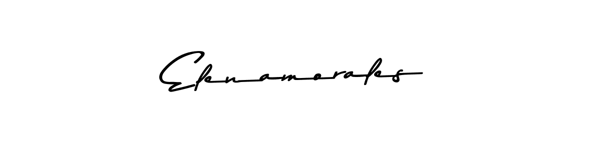 Make a beautiful signature design for name Elenamorales. With this signature (Asem Kandis PERSONAL USE) style, you can create a handwritten signature for free. Elenamorales signature style 9 images and pictures png