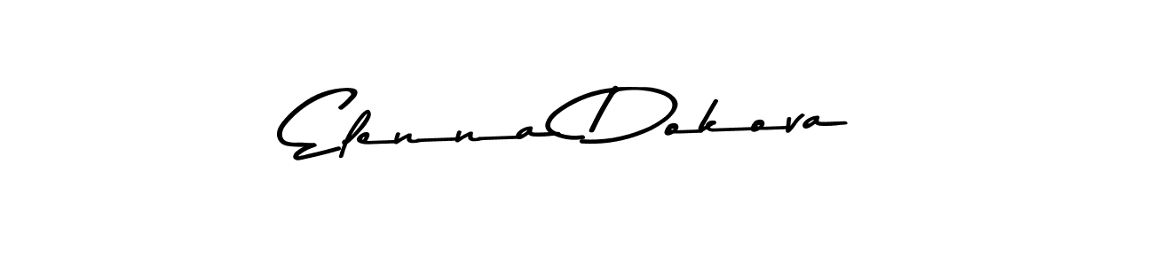 Design your own signature with our free online signature maker. With this signature software, you can create a handwritten (Asem Kandis PERSONAL USE) signature for name Elenna Dokova. Elenna Dokova signature style 9 images and pictures png
