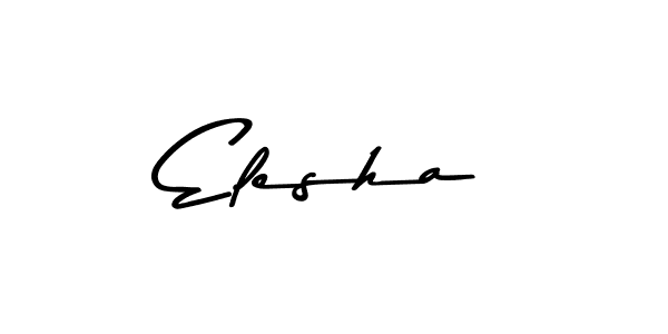 Design your own signature with our free online signature maker. With this signature software, you can create a handwritten (Asem Kandis PERSONAL USE) signature for name Elesha. Elesha signature style 9 images and pictures png