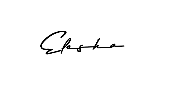 Design your own signature with our free online signature maker. With this signature software, you can create a handwritten (Asem Kandis PERSONAL USE) signature for name Elesha. Elesha signature style 9 images and pictures png