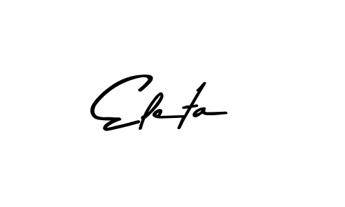 Also You can easily find your signature by using the search form. We will create Eleta name handwritten signature images for you free of cost using Asem Kandis PERSONAL USE sign style. Eleta signature style 9 images and pictures png