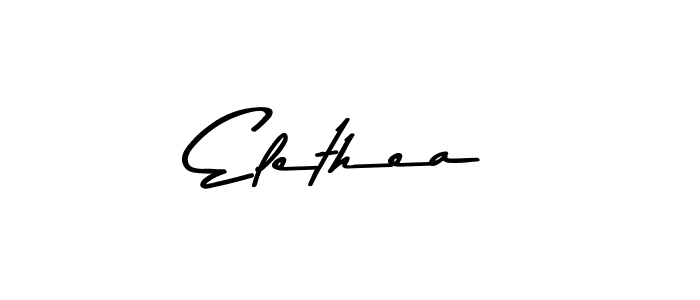 Design your own signature with our free online signature maker. With this signature software, you can create a handwritten (Asem Kandis PERSONAL USE) signature for name Elethea. Elethea signature style 9 images and pictures png