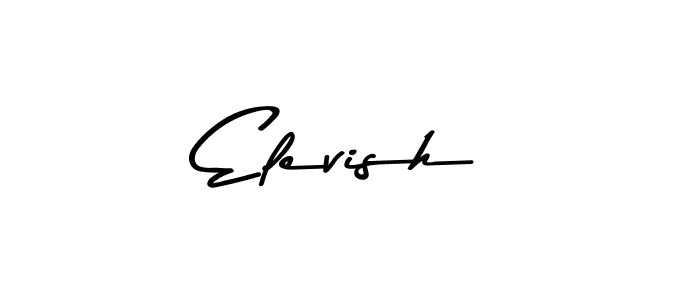 Design your own signature with our free online signature maker. With this signature software, you can create a handwritten (Asem Kandis PERSONAL USE) signature for name Elevish. Elevish signature style 9 images and pictures png