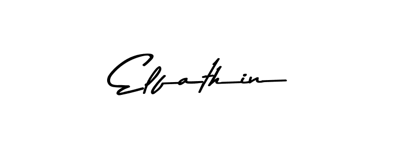 How to make Elfathin signature? Asem Kandis PERSONAL USE is a professional autograph style. Create handwritten signature for Elfathin name. Elfathin signature style 9 images and pictures png