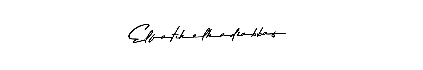 Also You can easily find your signature by using the search form. We will create Elfatihelhadiabbas name handwritten signature images for you free of cost using Asem Kandis PERSONAL USE sign style. Elfatihelhadiabbas signature style 9 images and pictures png