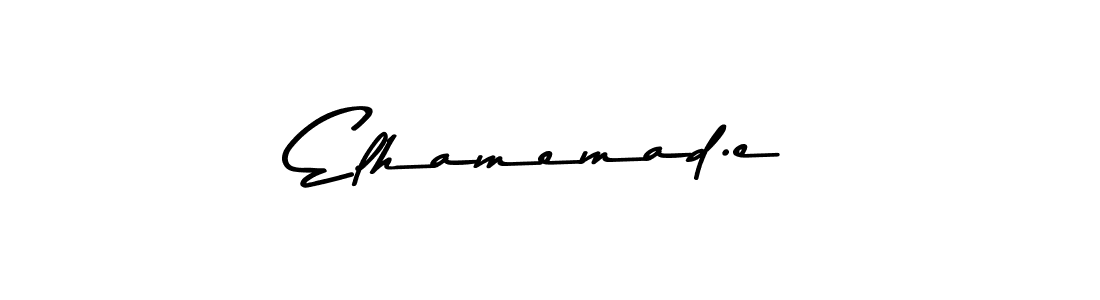 Design your own signature with our free online signature maker. With this signature software, you can create a handwritten (Asem Kandis PERSONAL USE) signature for name Elhamemad.e. Elhamemad.e signature style 9 images and pictures png