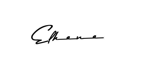 Design your own signature with our free online signature maker. With this signature software, you can create a handwritten (Asem Kandis PERSONAL USE) signature for name Elhene. Elhene signature style 9 images and pictures png