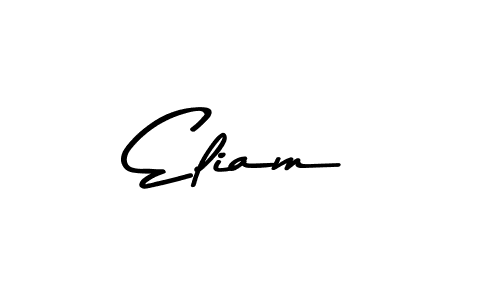 Also we have Eliam name is the best signature style. Create professional handwritten signature collection using Asem Kandis PERSONAL USE autograph style. Eliam signature style 9 images and pictures png