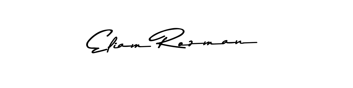 Use a signature maker to create a handwritten signature online. With this signature software, you can design (Asem Kandis PERSONAL USE) your own signature for name Eliam Rozman. Eliam Rozman signature style 9 images and pictures png