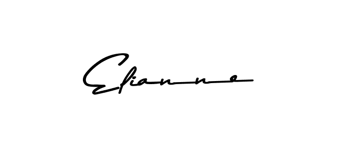 Use a signature maker to create a handwritten signature online. With this signature software, you can design (Asem Kandis PERSONAL USE) your own signature for name Elianne. Elianne signature style 9 images and pictures png