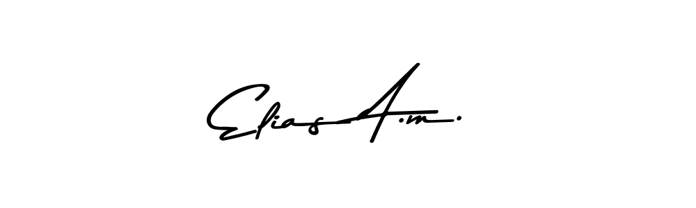 Also You can easily find your signature by using the search form. We will create Elias A.m. name handwritten signature images for you free of cost using Asem Kandis PERSONAL USE sign style. Elias A.m. signature style 9 images and pictures png