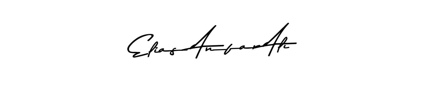 How to make Elias Anfar Ali name signature. Use Asem Kandis PERSONAL USE style for creating short signs online. This is the latest handwritten sign. Elias Anfar Ali signature style 9 images and pictures png