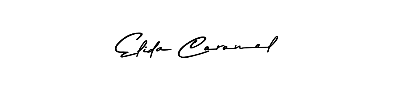 Asem Kandis PERSONAL USE is a professional signature style that is perfect for those who want to add a touch of class to their signature. It is also a great choice for those who want to make their signature more unique. Get Elida Coronel name to fancy signature for free. Elida Coronel signature style 9 images and pictures png