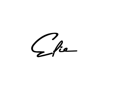 How to make Elie name signature. Use Asem Kandis PERSONAL USE style for creating short signs online. This is the latest handwritten sign. Elie signature style 9 images and pictures png