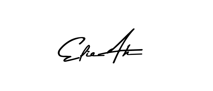 if you are searching for the best signature style for your name Elie Ah. so please give up your signature search. here we have designed multiple signature styles  using Asem Kandis PERSONAL USE. Elie Ah signature style 9 images and pictures png