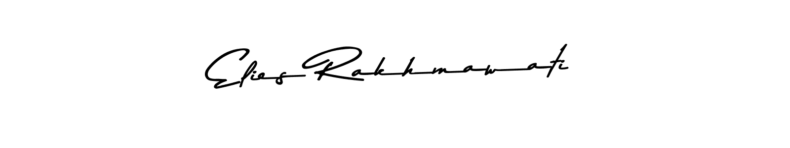 Here are the top 10 professional signature styles for the name Elies Rakhmawati. These are the best autograph styles you can use for your name. Elies Rakhmawati signature style 9 images and pictures png