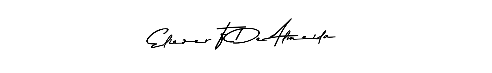 Design your own signature with our free online signature maker. With this signature software, you can create a handwritten (Asem Kandis PERSONAL USE) signature for name Eliezer F De Almeida. Eliezer F De Almeida signature style 9 images and pictures png