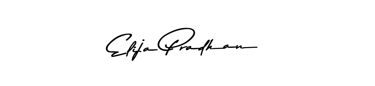 How to make Elija Pradhan name signature. Use Asem Kandis PERSONAL USE style for creating short signs online. This is the latest handwritten sign. Elija Pradhan signature style 9 images and pictures png