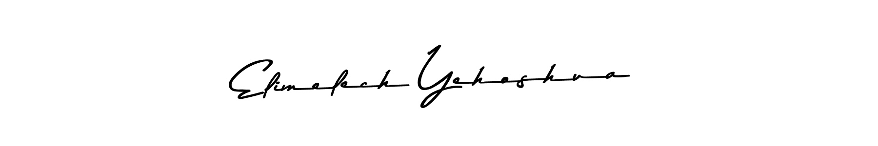 Elimelech Yehoshua stylish signature style. Best Handwritten Sign (Asem Kandis PERSONAL USE) for my name. Handwritten Signature Collection Ideas for my name Elimelech Yehoshua. Elimelech Yehoshua signature style 9 images and pictures png