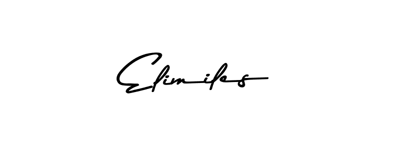Asem Kandis PERSONAL USE is a professional signature style that is perfect for those who want to add a touch of class to their signature. It is also a great choice for those who want to make their signature more unique. Get Elimiles name to fancy signature for free. Elimiles signature style 9 images and pictures png
