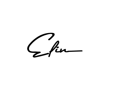 Elin stylish signature style. Best Handwritten Sign (Asem Kandis PERSONAL USE) for my name. Handwritten Signature Collection Ideas for my name Elin. Elin signature style 9 images and pictures png