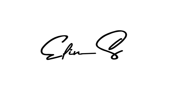 Use a signature maker to create a handwritten signature online. With this signature software, you can design (Asem Kandis PERSONAL USE) your own signature for name Elin S. Elin S signature style 9 images and pictures png