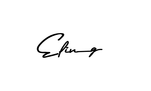 Make a beautiful signature design for name Eling. With this signature (Asem Kandis PERSONAL USE) style, you can create a handwritten signature for free. Eling signature style 9 images and pictures png