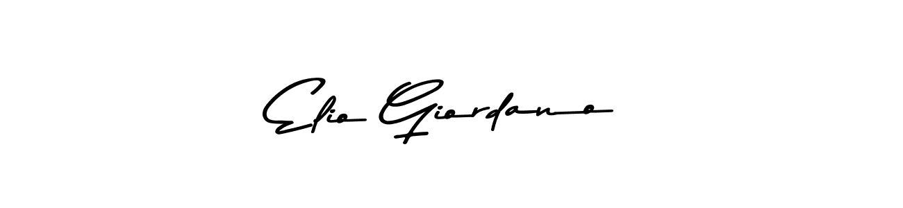 Design your own signature with our free online signature maker. With this signature software, you can create a handwritten (Asem Kandis PERSONAL USE) signature for name Elio Giordano. Elio Giordano signature style 9 images and pictures png