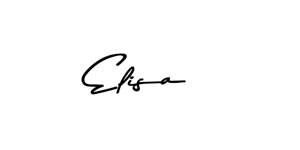 Make a beautiful signature design for name Elisa . With this signature (Asem Kandis PERSONAL USE) style, you can create a handwritten signature for free. Elisa  signature style 9 images and pictures png