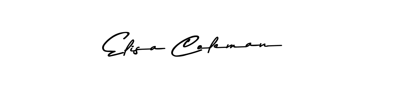 Similarly Asem Kandis PERSONAL USE is the best handwritten signature design. Signature creator online .You can use it as an online autograph creator for name Elisa Coleman. Elisa Coleman signature style 9 images and pictures png