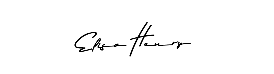 Use a signature maker to create a handwritten signature online. With this signature software, you can design (Asem Kandis PERSONAL USE) your own signature for name Elisa Henry. Elisa Henry signature style 9 images and pictures png