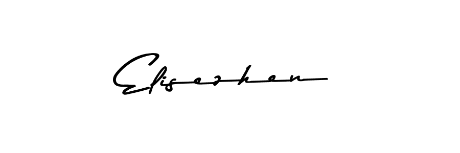 How to make Elisezhen name signature. Use Asem Kandis PERSONAL USE style for creating short signs online. This is the latest handwritten sign. Elisezhen signature style 9 images and pictures png