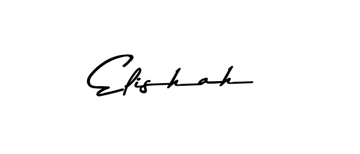 Design your own signature with our free online signature maker. With this signature software, you can create a handwritten (Asem Kandis PERSONAL USE) signature for name Elishah. Elishah signature style 9 images and pictures png