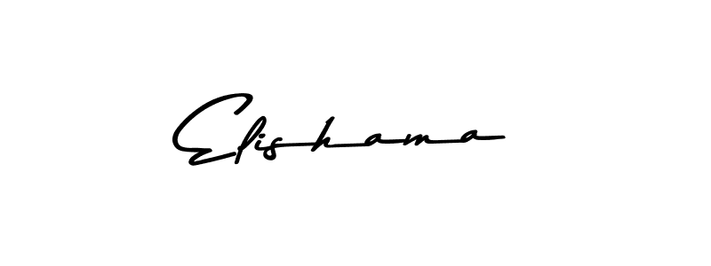 Design your own signature with our free online signature maker. With this signature software, you can create a handwritten (Asem Kandis PERSONAL USE) signature for name Elishama. Elishama signature style 9 images and pictures png