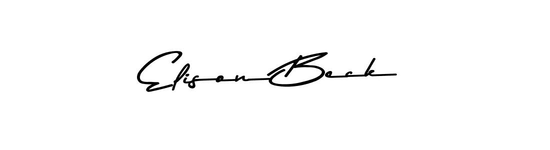 Also we have Elison Beck name is the best signature style. Create professional handwritten signature collection using Asem Kandis PERSONAL USE autograph style. Elison Beck signature style 9 images and pictures png