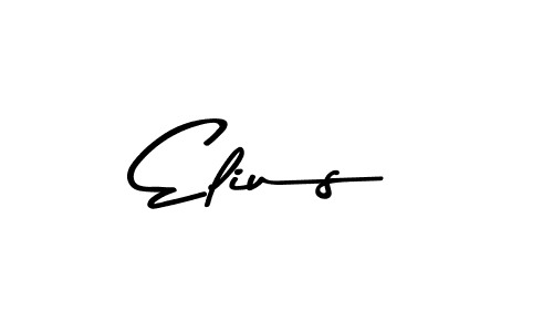 How to make Elius name signature. Use Asem Kandis PERSONAL USE style for creating short signs online. This is the latest handwritten sign. Elius signature style 9 images and pictures png